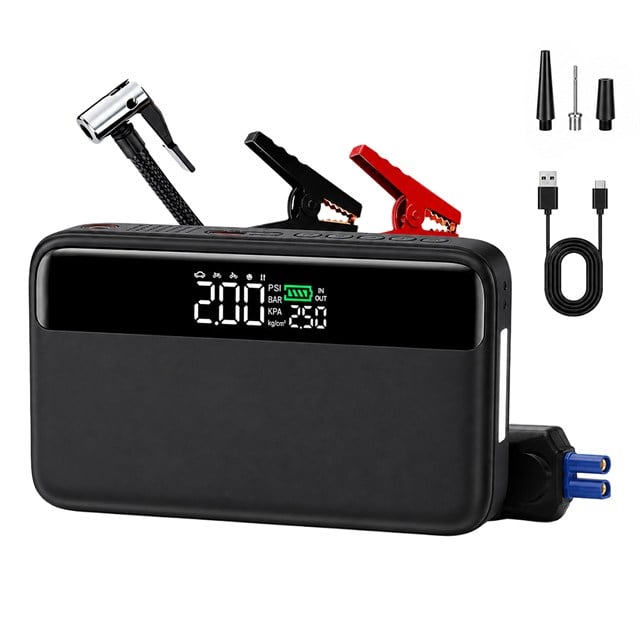 N33 Lastik Hava Kompresörlü Akü Takviye Cihazı 65W Fast Powerbank