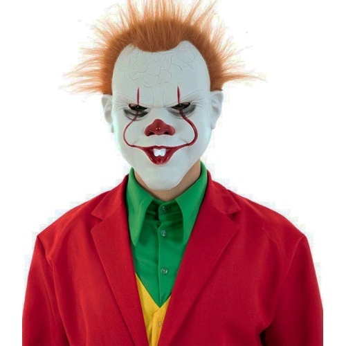 Korkutucu Joker Maske 31x22 cm Cadılar Bayramı İçin