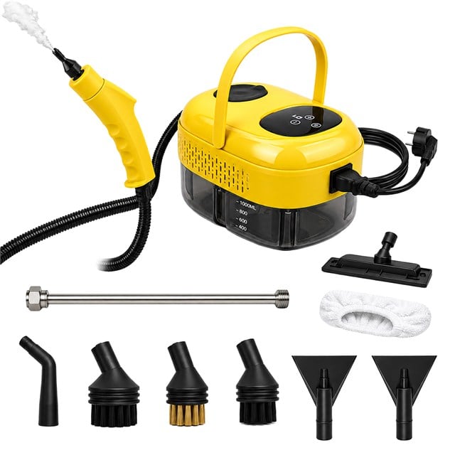 SN-37875 2500W Yüksek Basınçlı Ayarlanabilir Dijital Buharlı Temizleme Cihazı 1 Litre Su Hazneli