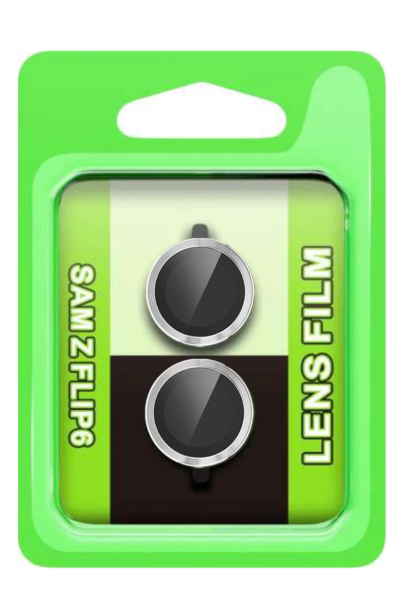 Samsung Galaxy Z Flip 6 Raze Metal Kamera Lens - Gümüş