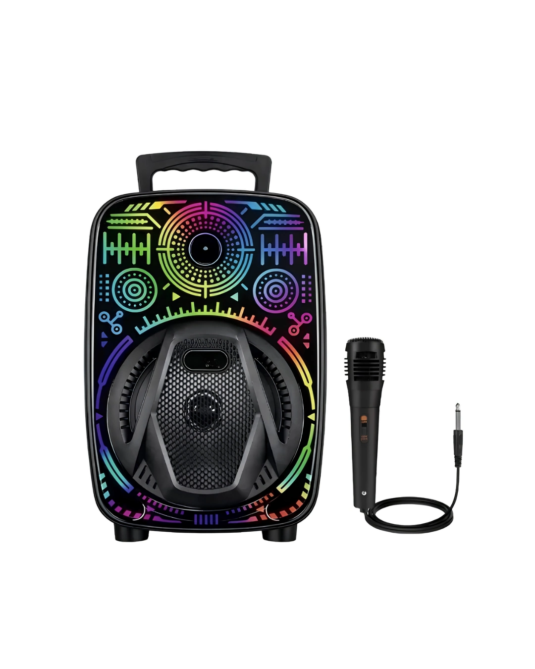 Eğlenceli Taşınabilir Bluetooth Speaker 8 İnç Mikrofonlu