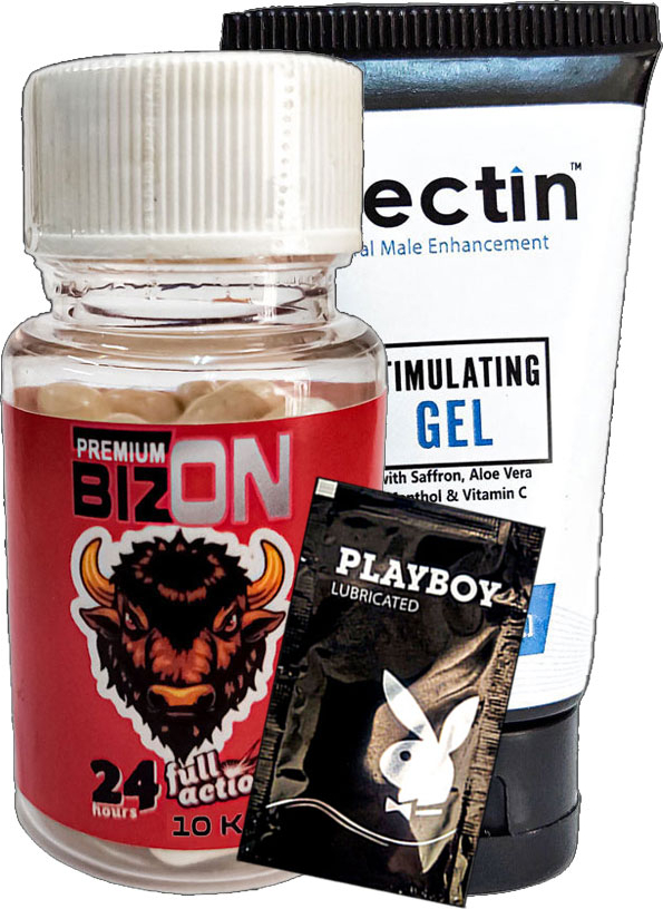 Bizon Erkeklere Full Action 10lu Kapsül + Erectin Krem + Lubricated