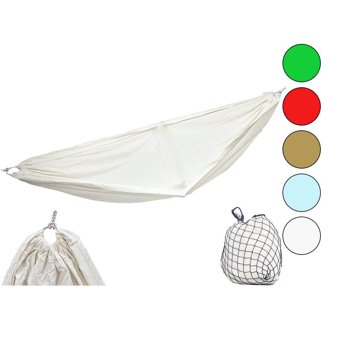 Gabardin Dokuma Renkli Pamuk Kumaş Kamp Hamak 135X260CM200KG.TAŞIMA6MT İpfile Çantalı