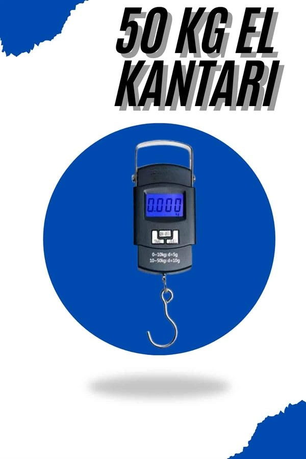 Kompakt Dijital El Tartısı 50 Kg Kapasiteli LCD Ekran