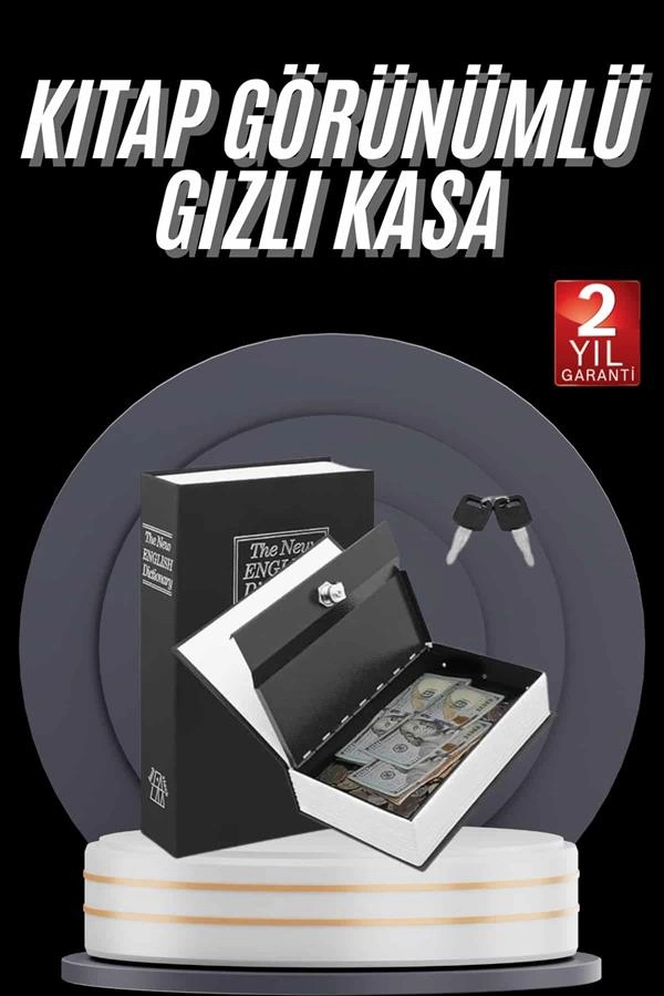 Kasa Sözlük Görünümlü 18cm Anahtarlı Büyük Boy (Gizli Model)