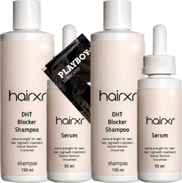 Hairxr Saç Bakım Şampuanı ve 30 ml Serum Saçbesleme Güçlü 2ADET 150 ml Hairxr Dht Blocker + Hediye Jel