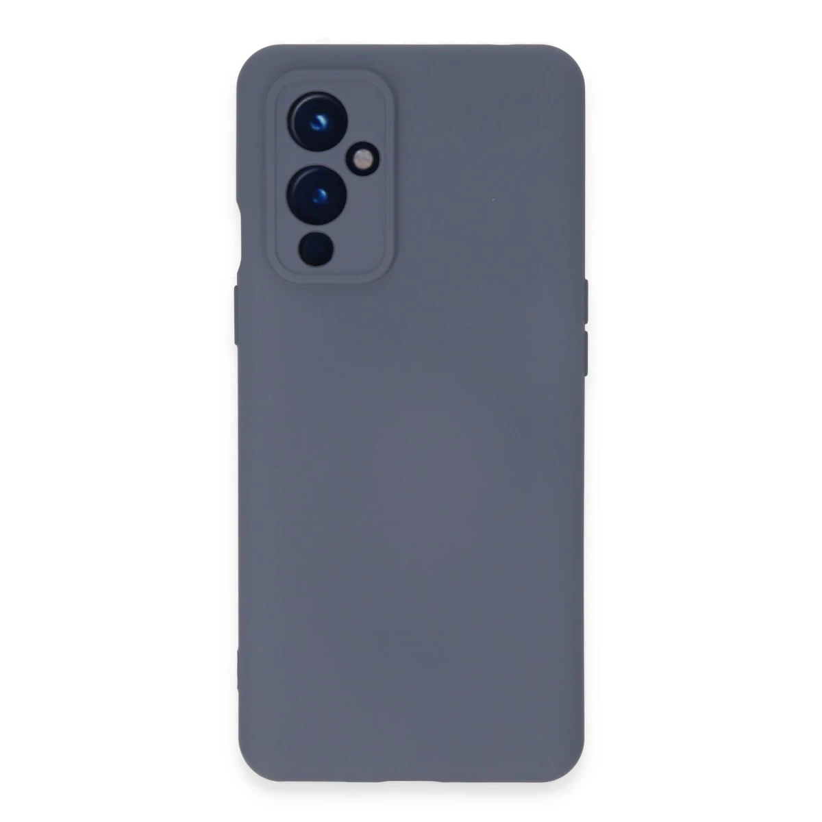 One Plus 9 Kılıf Nano içi Kadife Silikon - Gri