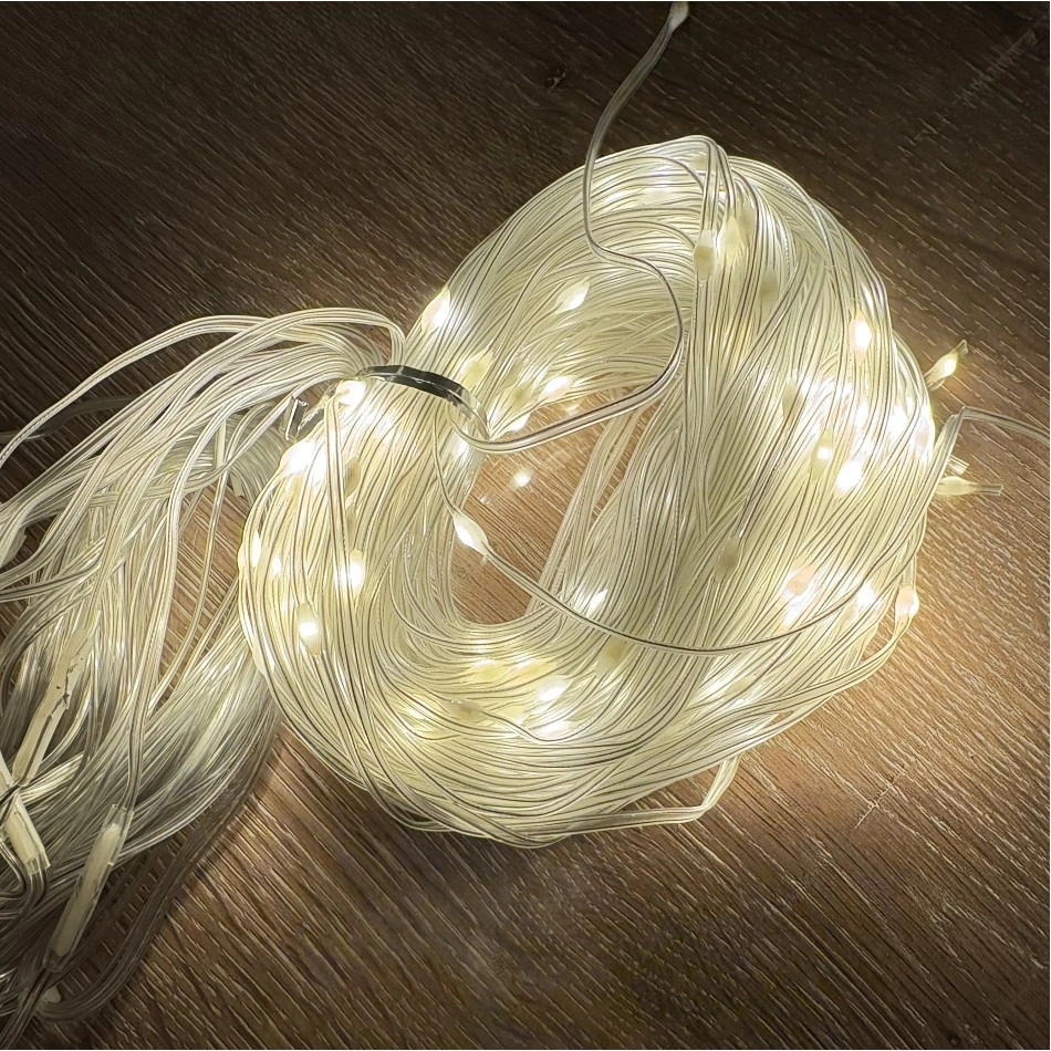 Sarı Işık 2x2 Perde Led 192 Adet