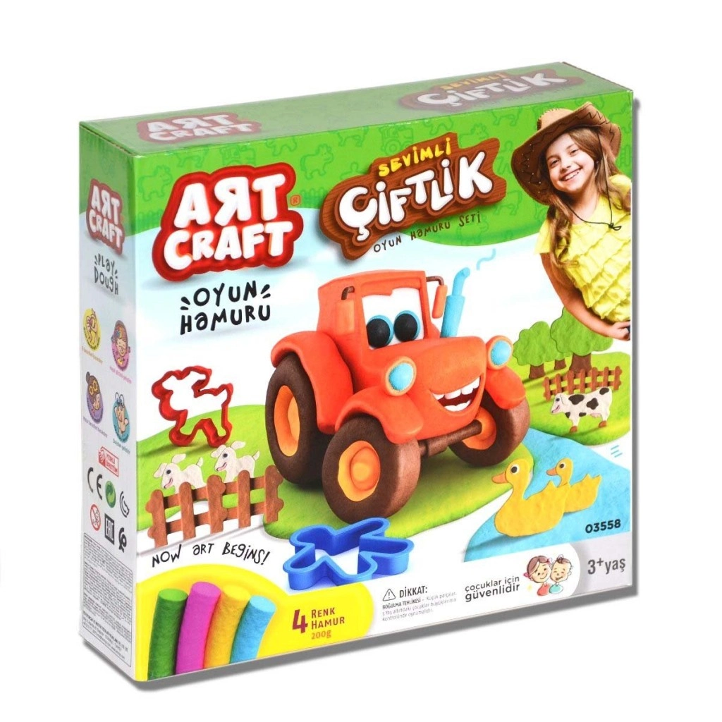Eğlenceli Çiftlik Oyun Hamuru Seti 1 Adet