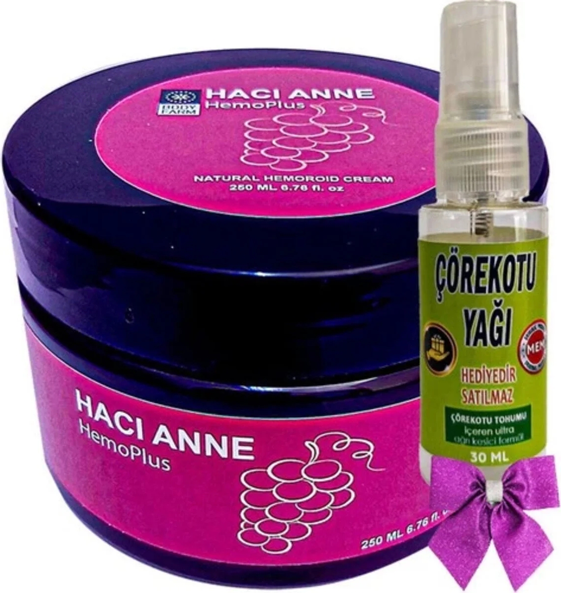 Süper Hacı Anne Hemoplus Kremi 200 ml + Çörek Otu Yağı 30 ml