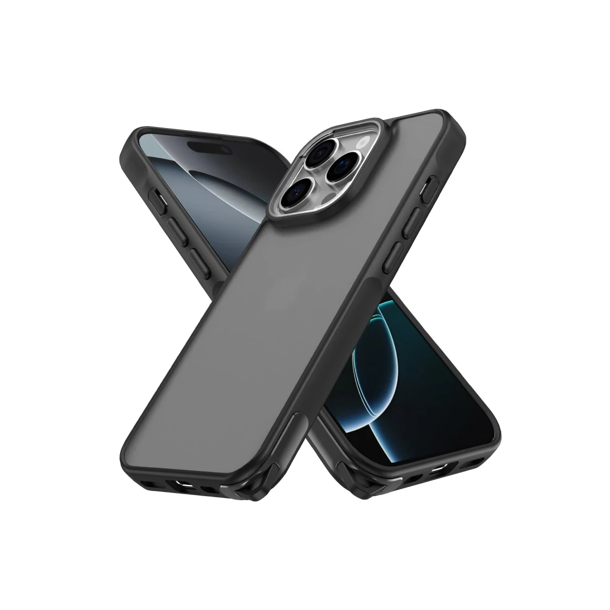 Apple iPhone 16 Pro Kılıf Elegant Kapak - Siyah
