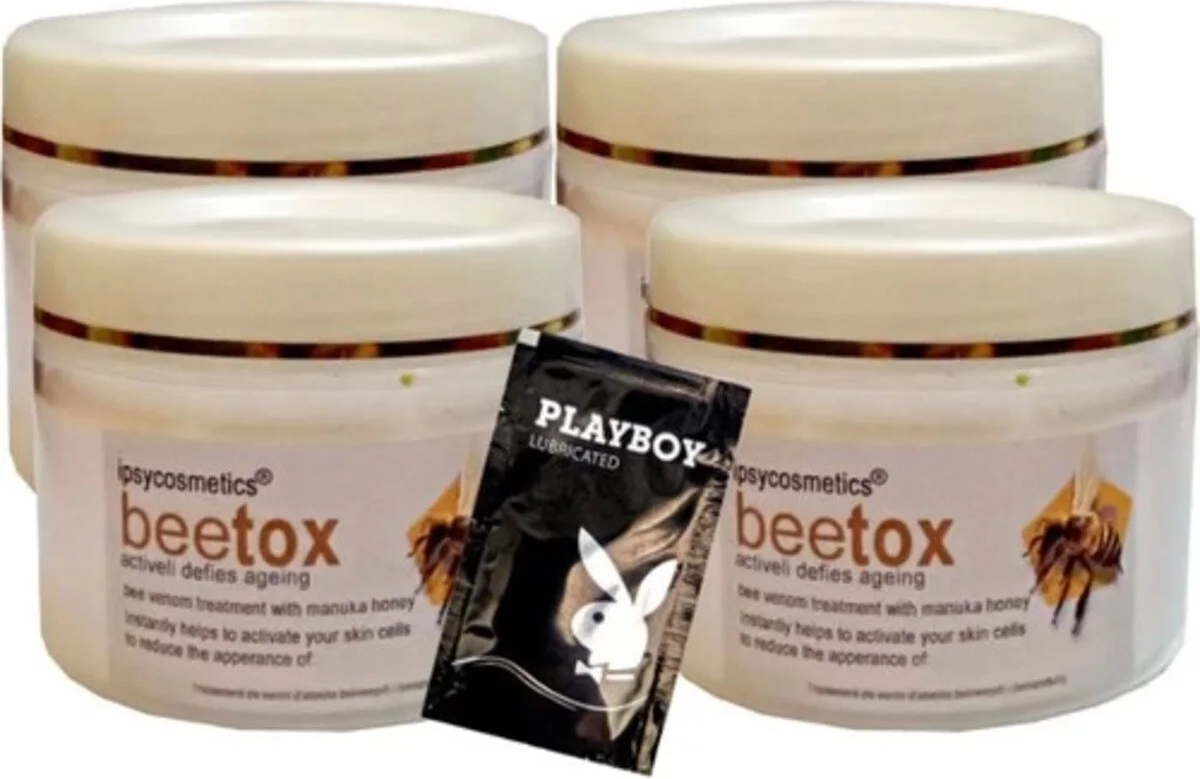 Süper Ipsycosmetics Beetox Arı Özü Kremi 100 ml x 4 Adet + Jel