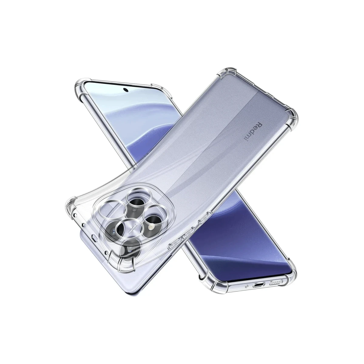 Xiaomi Redmi Note 14 Pro 5G Kılıf Lüx Şeffaf Silikon