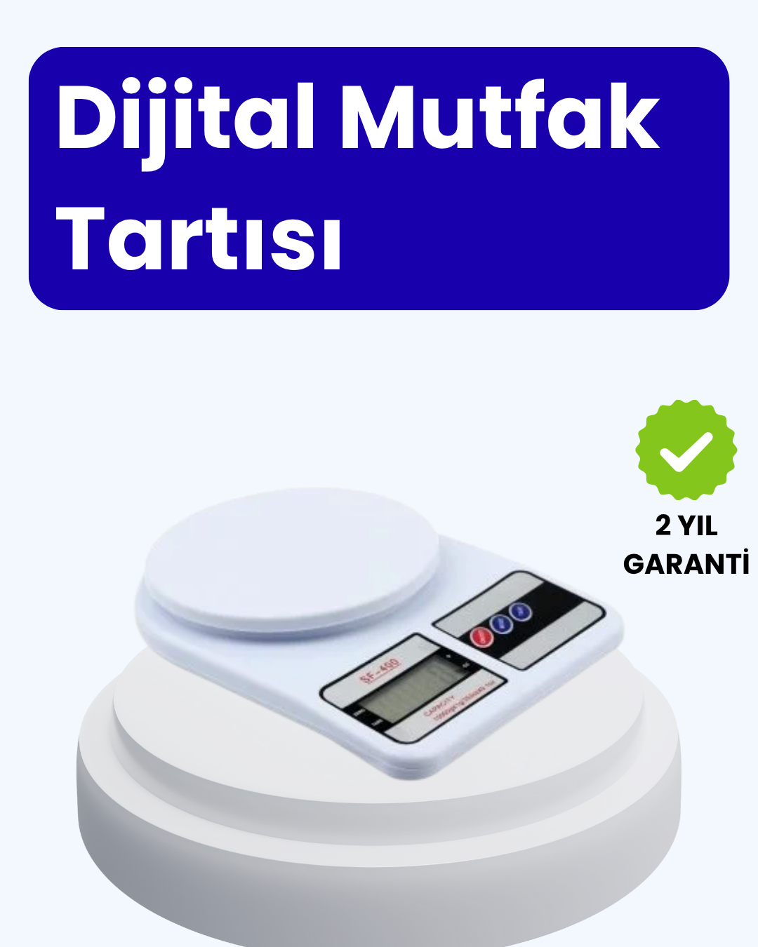 Dijital Mutfak Terazisi 10kg Kapasiteli 1g Hassasiyetli