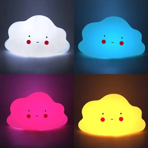 Sevimli Bulut Gece Lambası 15 cm LED Işık ile