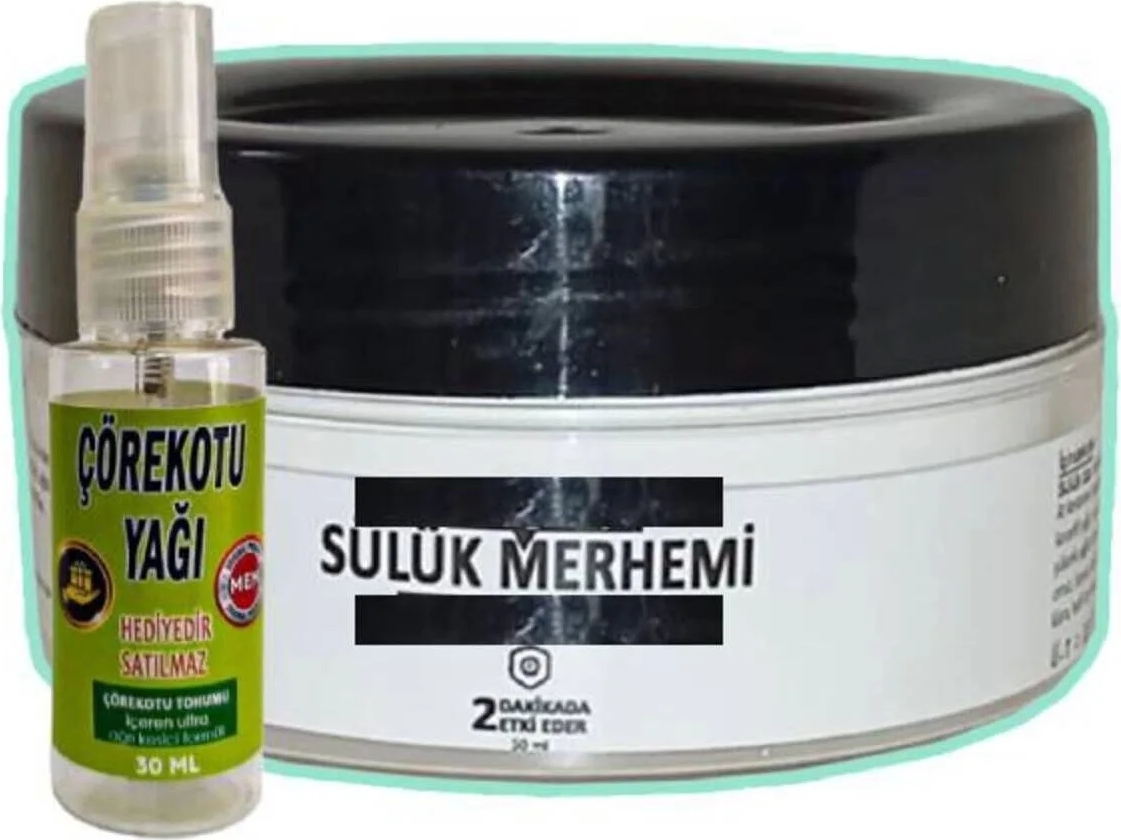 Sülük Merhemi Bakım Kremi 50 Ml+30 ml Çörek Otu Yağ ile