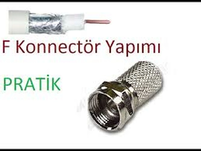 Uydu Konnektör Seti 50 Parça RG-6-F