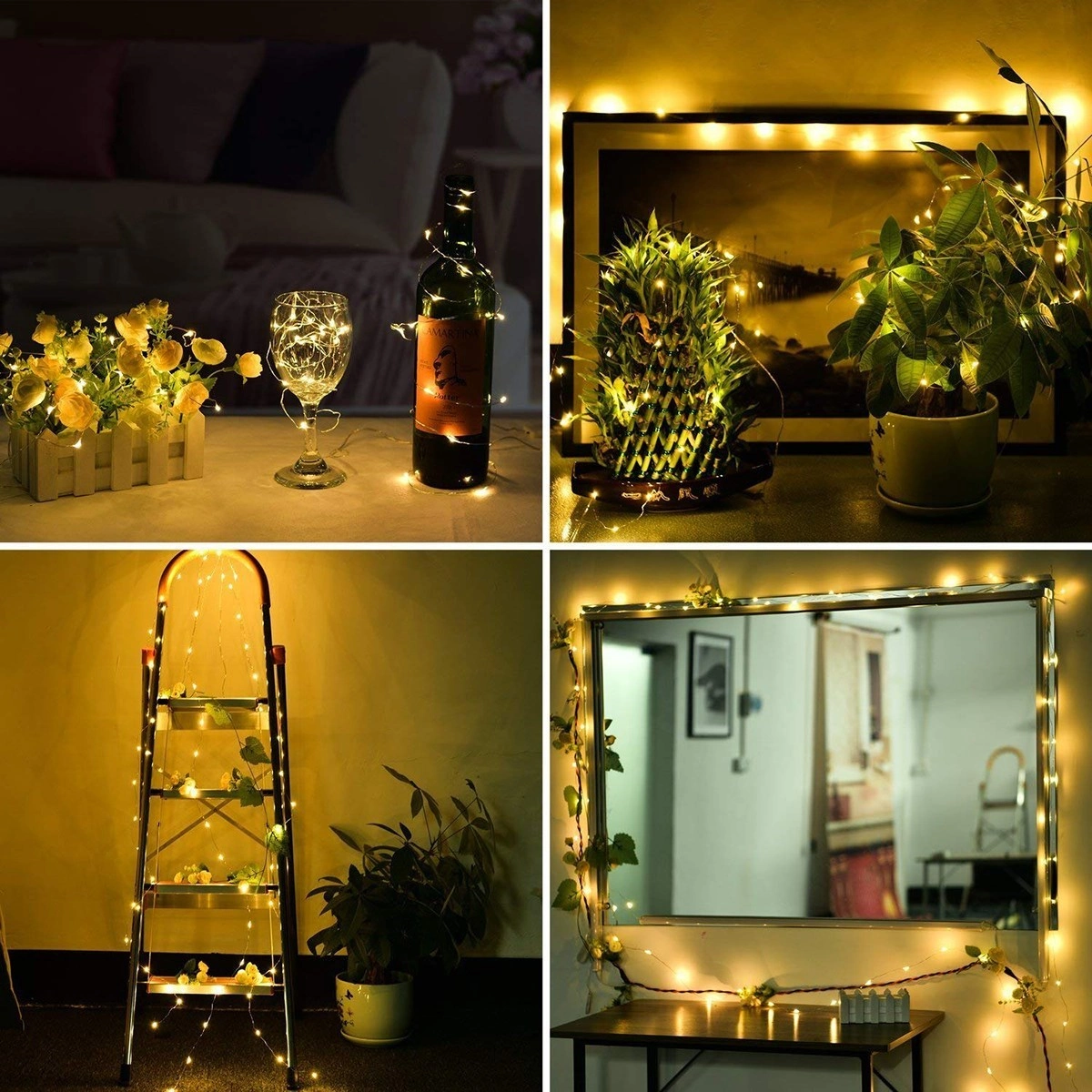 USB Bağlantılı 5 Metre Led Işık ile Yılbaşı Dekorasyonu