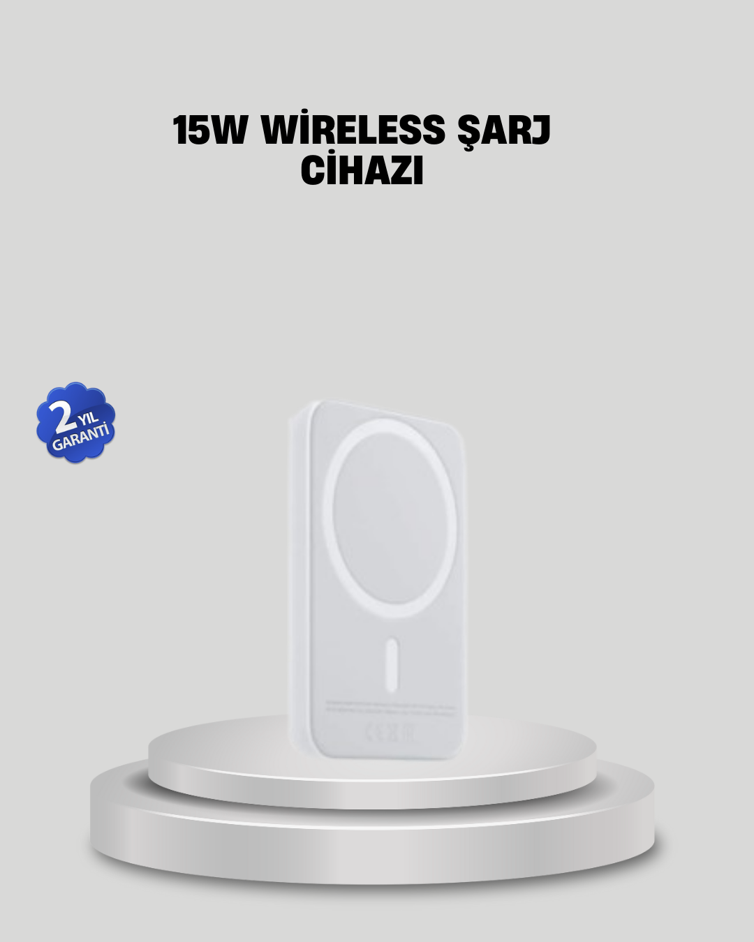 15W Araç Telefon Tutucu Kablosuz Hızlı Şarj Özellikli