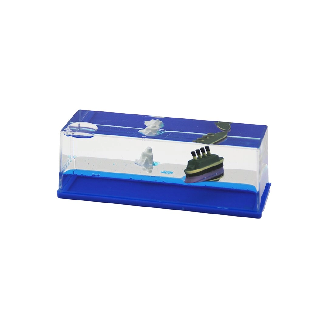 Dekoratif Mavi Su Gemisi 5.2x15.2 cm Akvaryum İçin