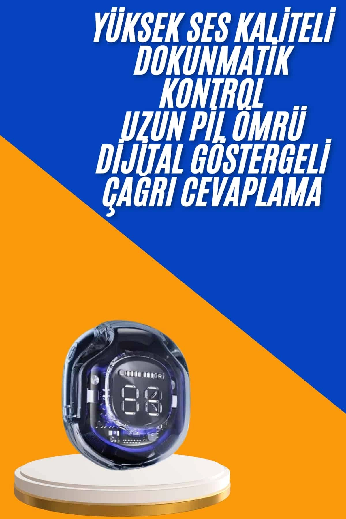 Kablosuz Bluetooth Kulaklık ANC ENC Özellikli 1 Adet