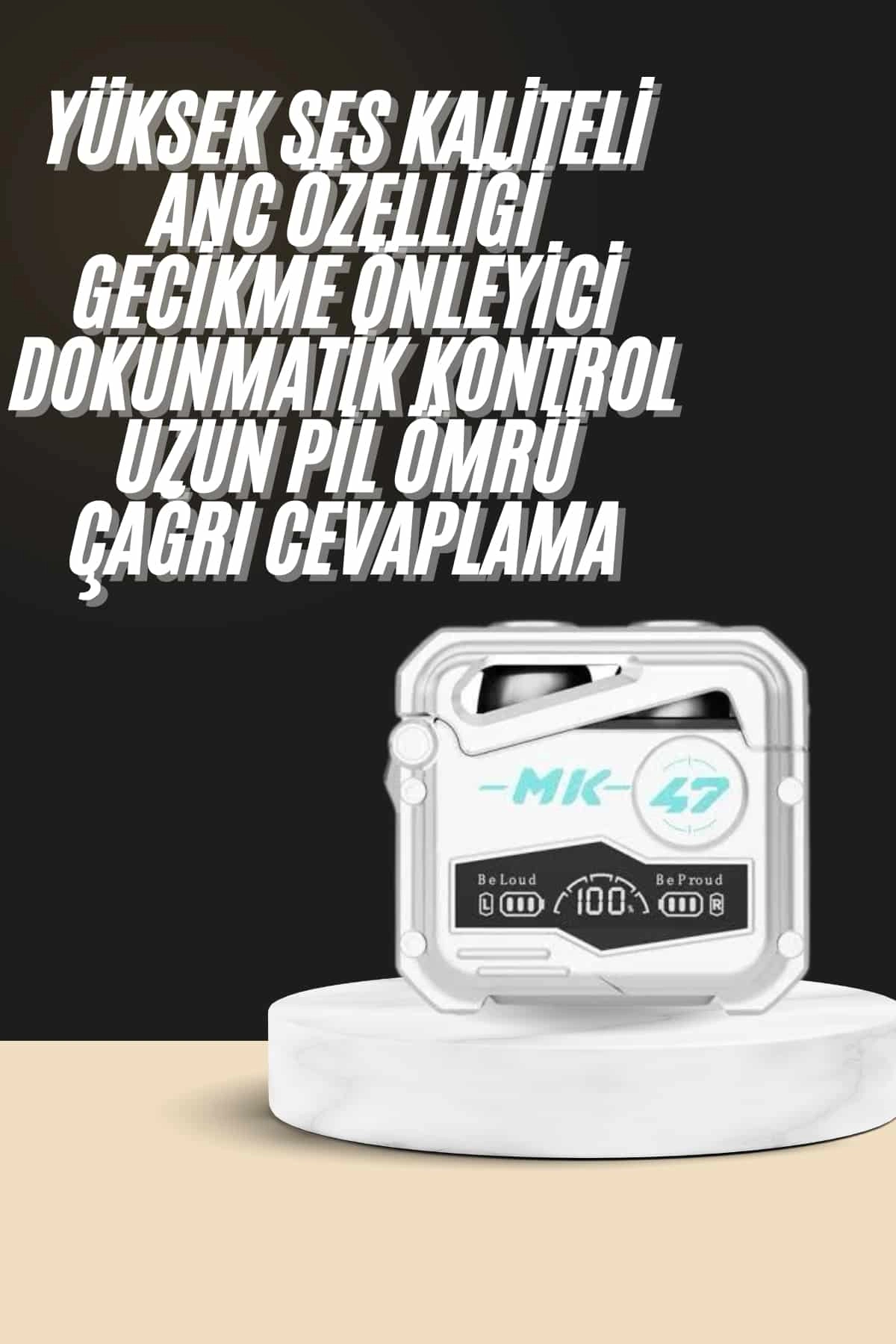Kablosuz Oyuncu Kulaklığı 4-5 Saat Kullanım Süresi İle