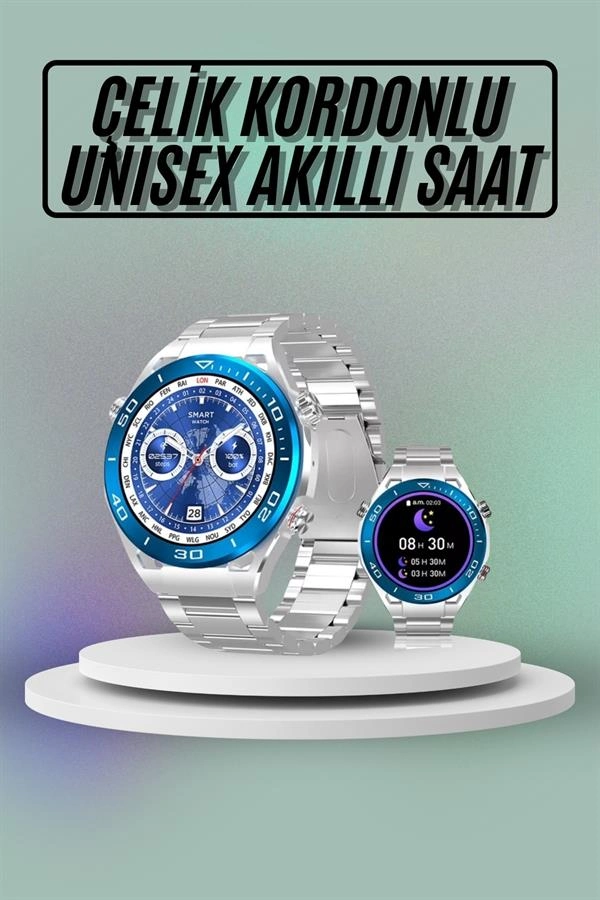 Yeni Nesil Akıllı Saat 1.69 İnç AMOLED Ekran Android ve iOS Uyumlu