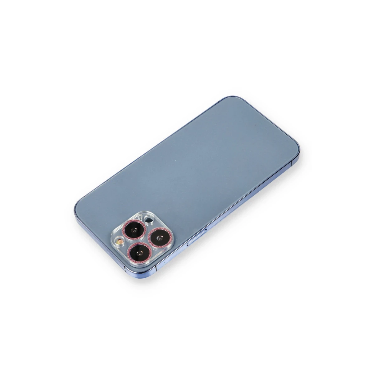 Apple iPhone 12 Pro Shine Kamera Lens Koruma Cam - Pembe