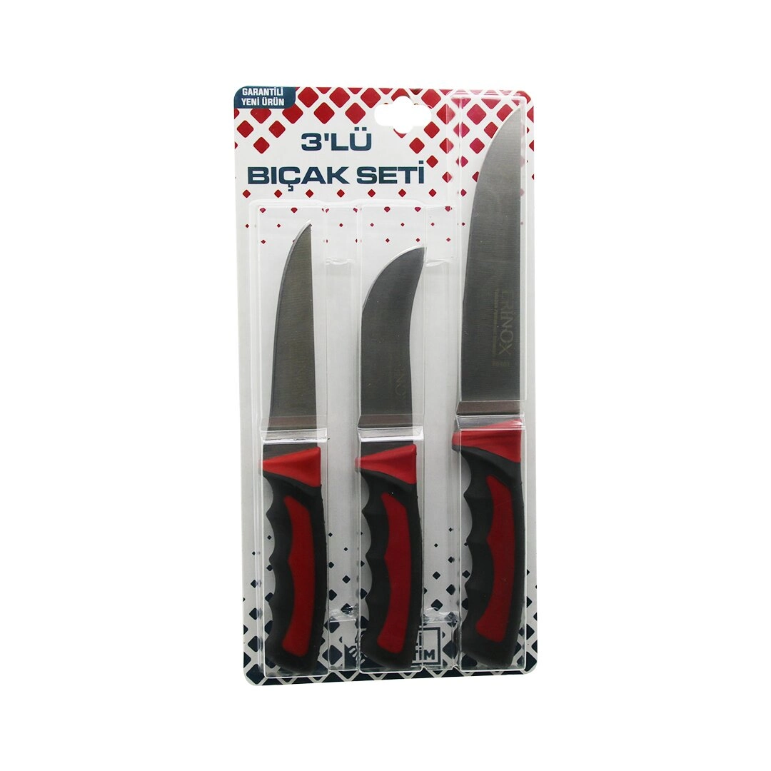3PCS KURBAN BIÇAK SETİ R-032K-R-320Y-R-0403 KEMİK SIYIRMA - DERİ SOYMA