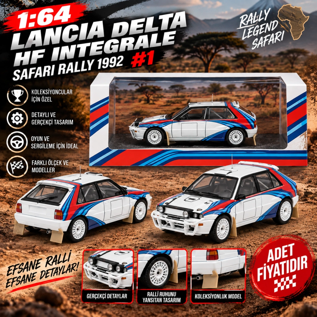 Lancia Delta HF Integrale Safari Rally 1992 1 Adet