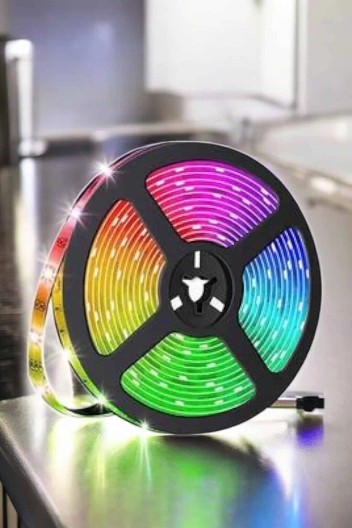 10 Metre USB Şerit LED Kumandalı Renkli