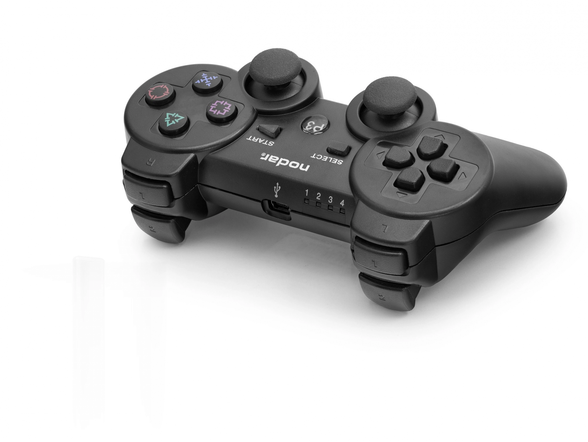 Ergonomik Kablosuz Gamepad PS3 Uyumlu Siyah Renk
