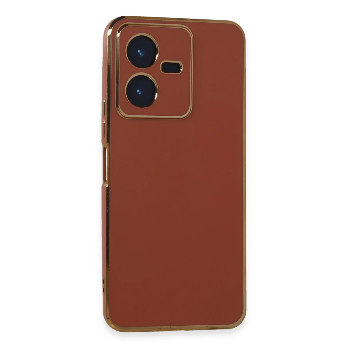 Vivo Y22 2022 Kılıf Volet Silikon - Kırmızı
