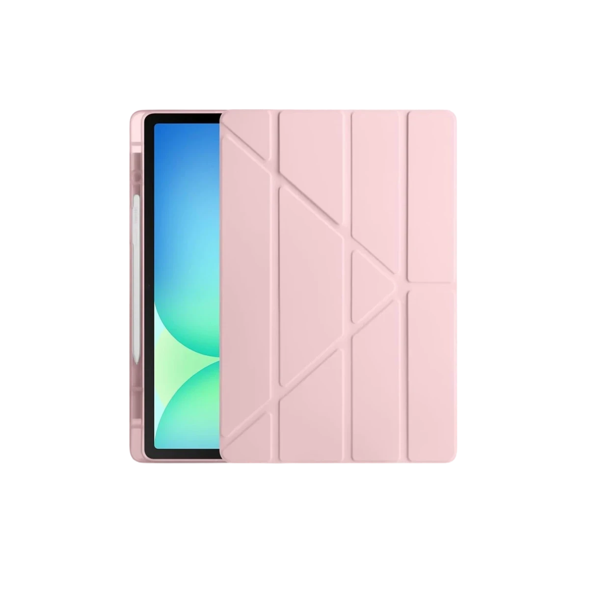 Apple iPad Pro 11 (2024) Kılıf Kalemlikli Hugo Tablet Kılıfı - Rose Gold