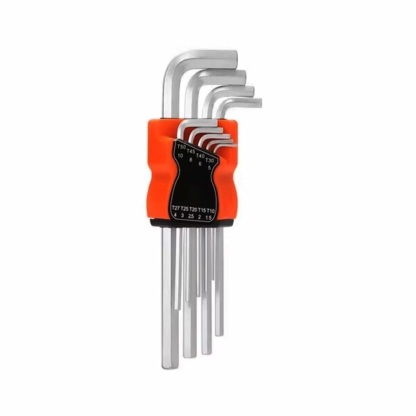 Krom Uzun Düz Alyan 180 mm 9 Parça Set