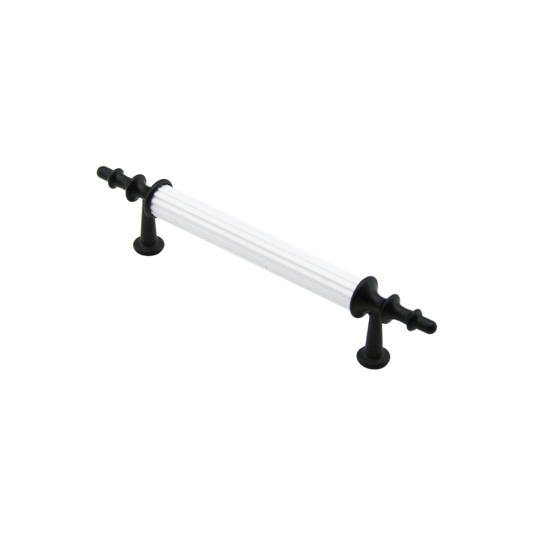 Beyaz Siyah Boru Kulp 9.6 cm 10 Adet Set