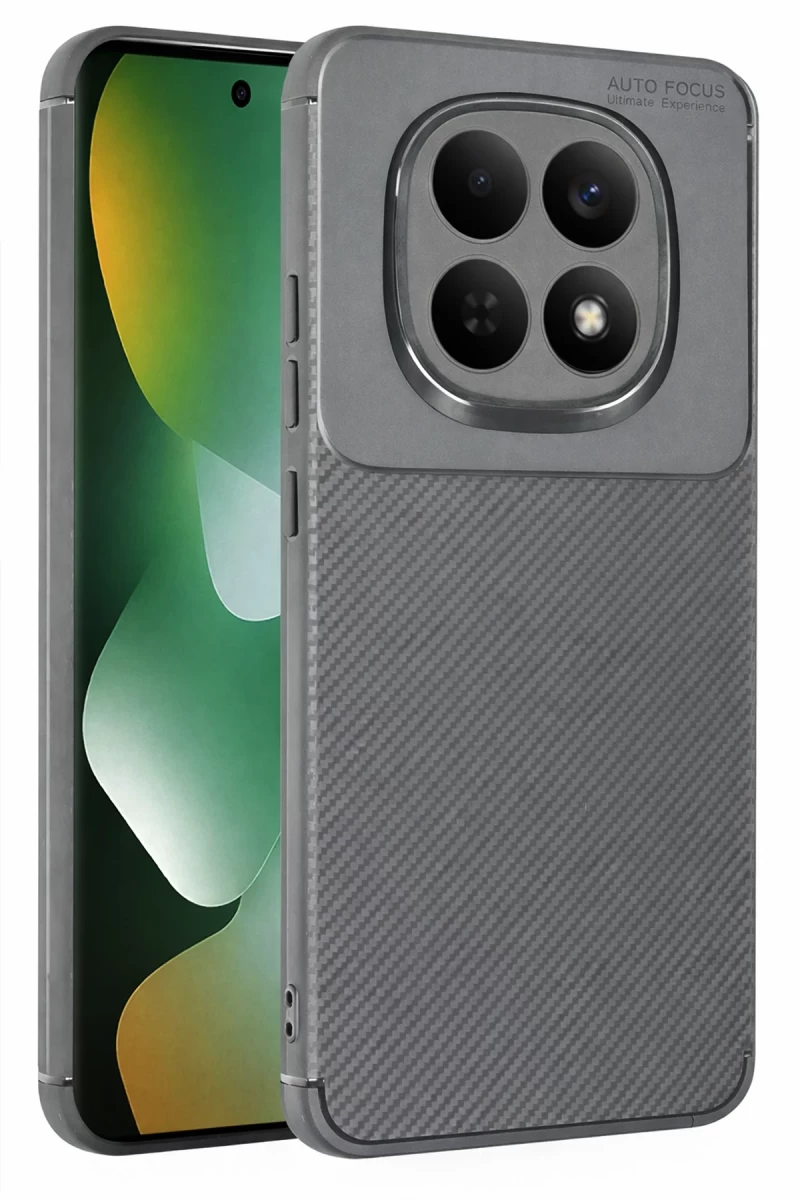 Xiaomi Redmi Note 15 Pro Plus 5G Uyumlu Auto Focus Karbon Kapak - Gri
