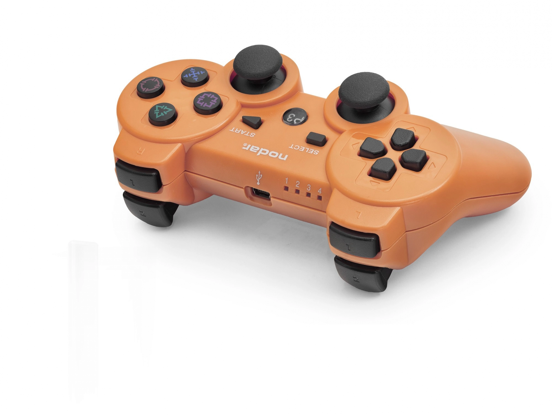 Turuncu Kablosuz Gamepad PS3 Uyumlu Bluetooth Kontrolcü