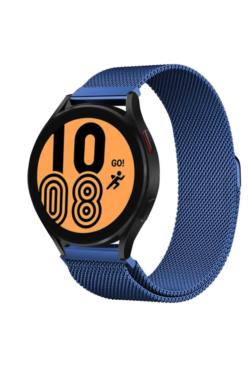 Samsung Galaxy Watch 4 Metal Mıknatıslı Kordon - Mavi