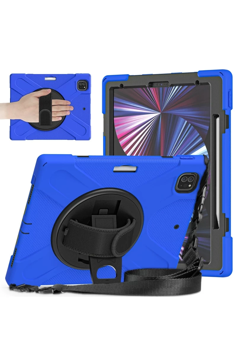 Apple iPad Pro 12.9 (2020) Kılıf Amazing Tablet Kapak - Mavi