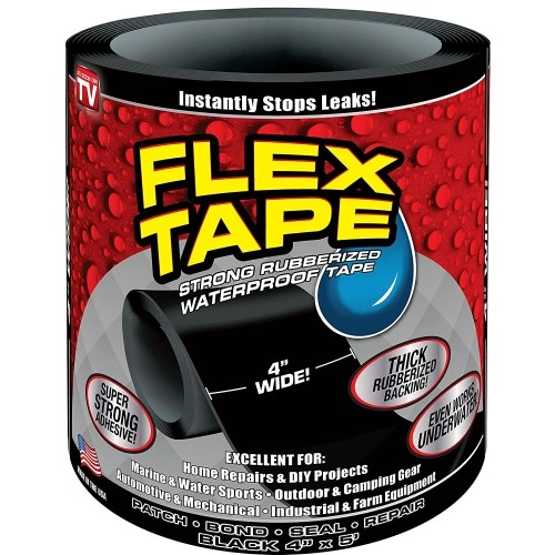 Suya Dayanıklı Flex Tape Bant 10 cm x 5 m