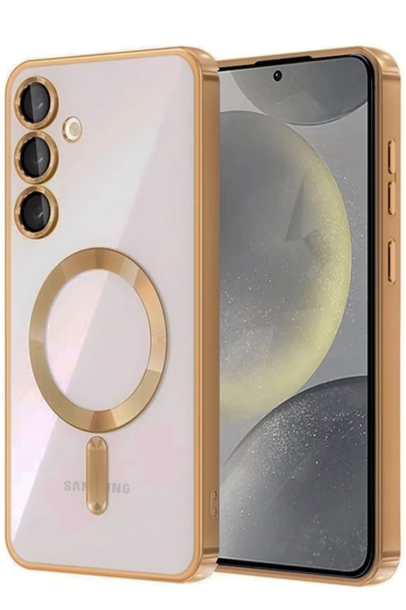 Samsung Galaxy A55 5G Uyumlu Kross Magneticsafe Kapak - Çöl Titanyum