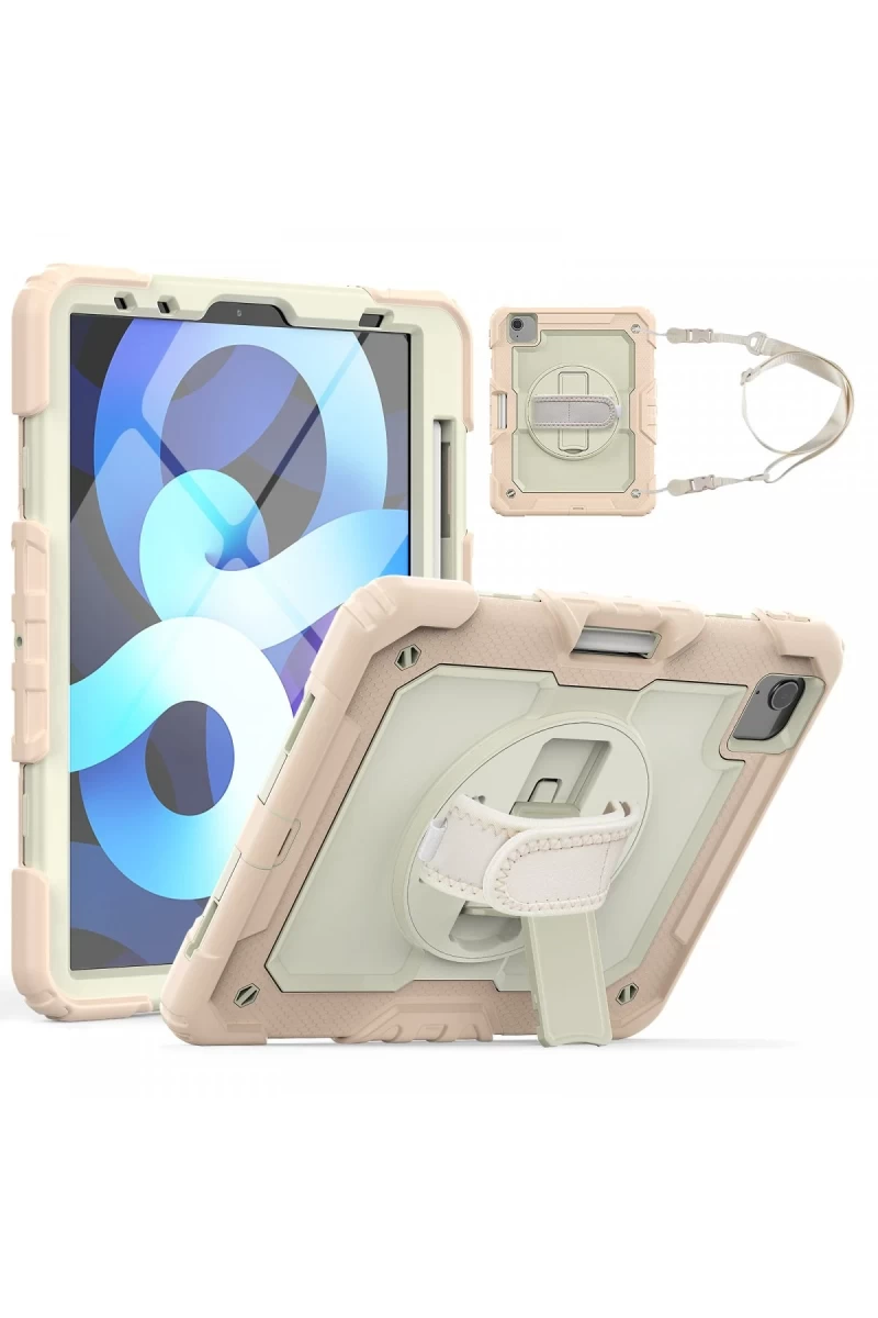 Apple iPad Pro 11 (2020) Kılıf Strap New Tablet Kapak - Pembe
