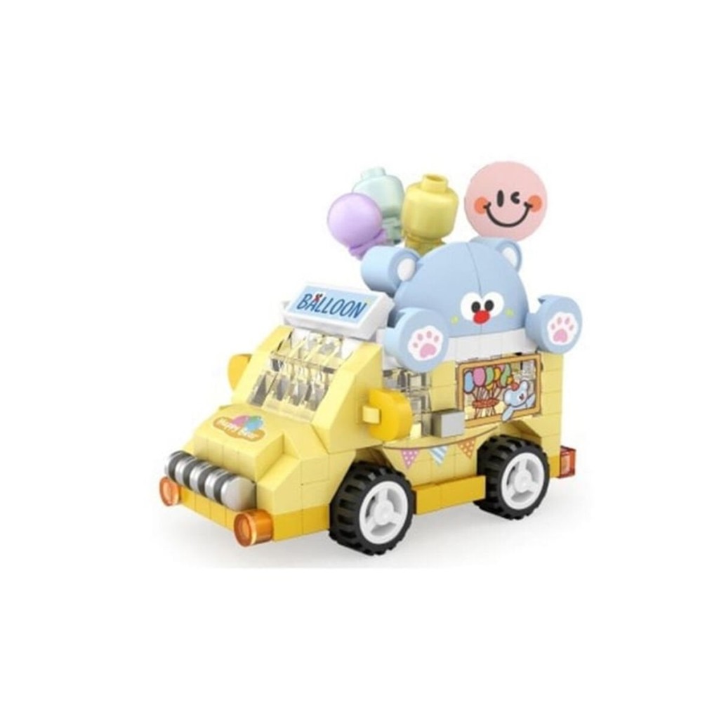 LZ-8639 Balon Arabası 160 Parça Block Oyuncak-mini Poşet