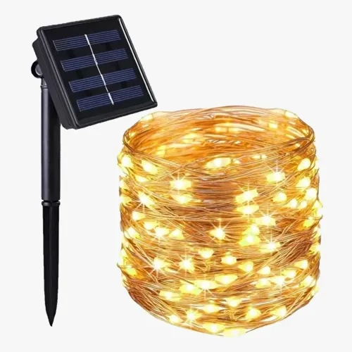 Büyüleyici Solar Güneş Enerjili 200 LED Peri Işık Zinciri 20 Metre