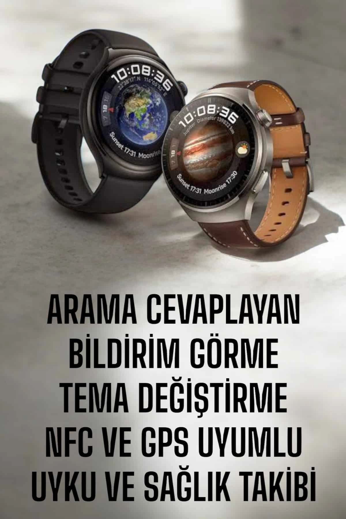 NFC Uyumlu Akıllı Saat 300-400 mAh Batarya Kapasitesi ile
