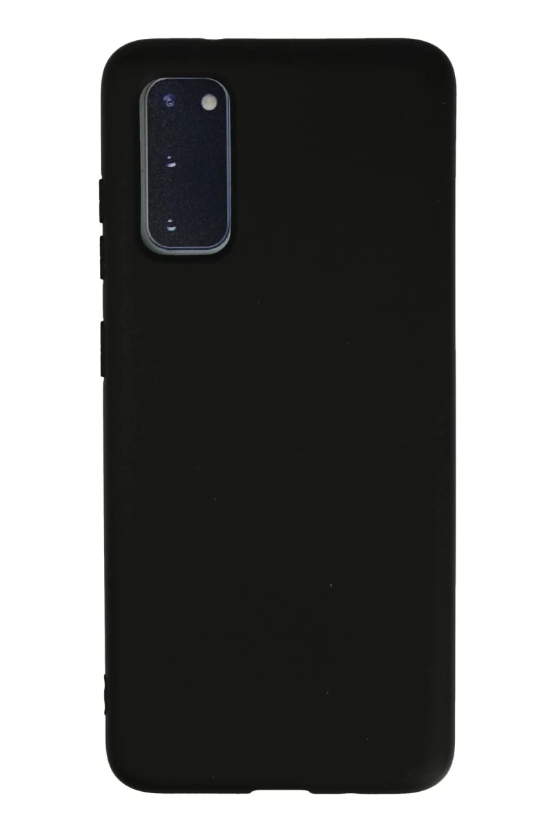 Samsung Galaxy S20 Uyumlu Kılıf Nano içi Kadife Silikon - Siyah