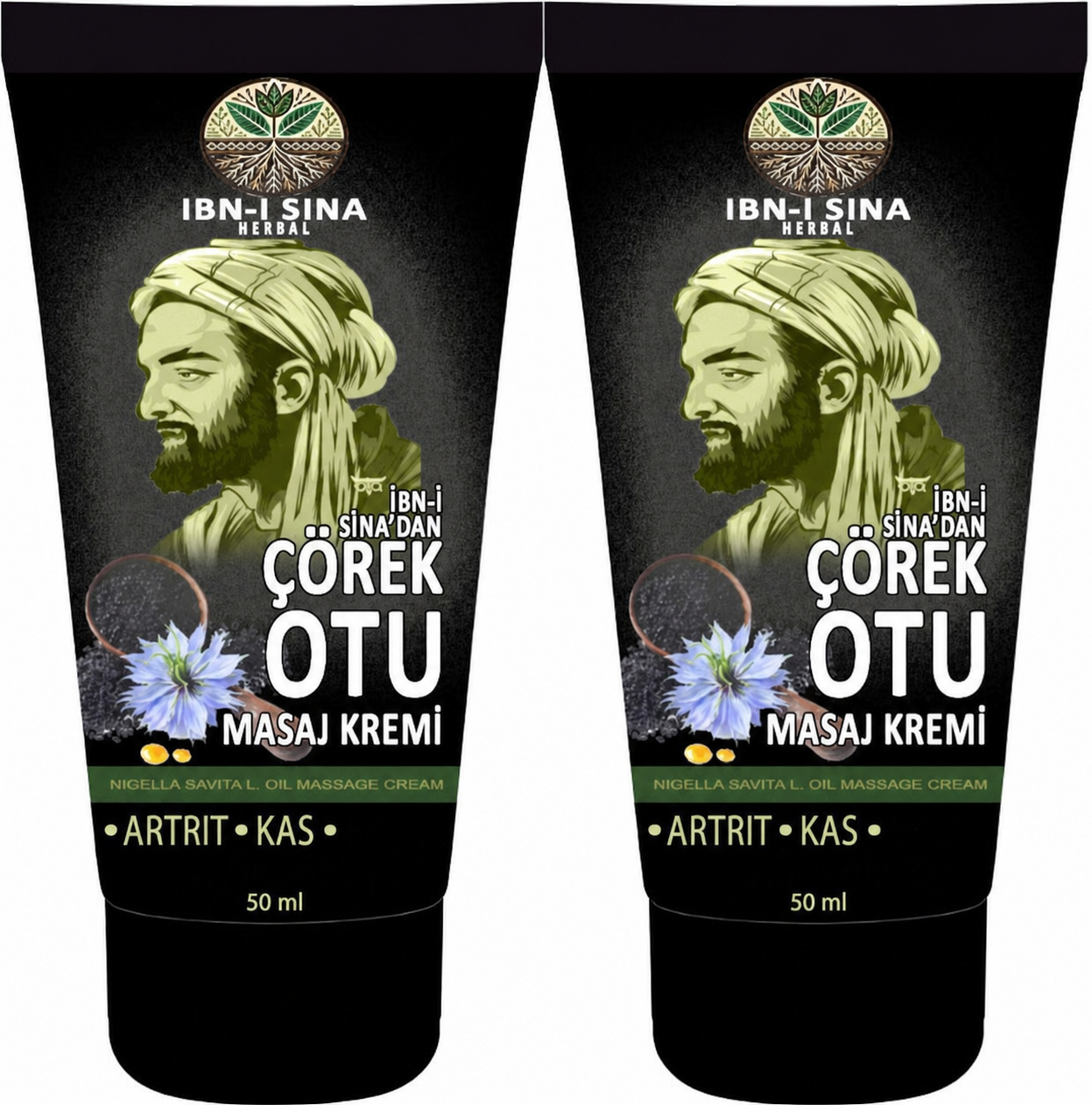 İbn-i Sina Çörek Otu Kremi 50 ml Vücut  Harici Uygulama Teskin Edici Masaj Kremi