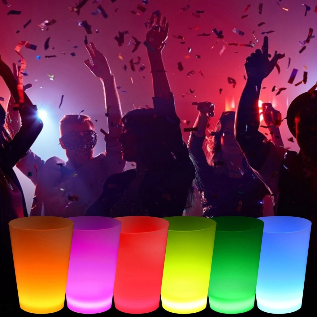 Parlak Neon Renkli Parti Bardak 1 Adet Tekli