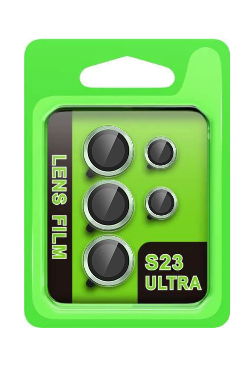 Samsung Galaxy S23 Ultra Uyumlu Raze Metal Kamera Lens - Yeşil